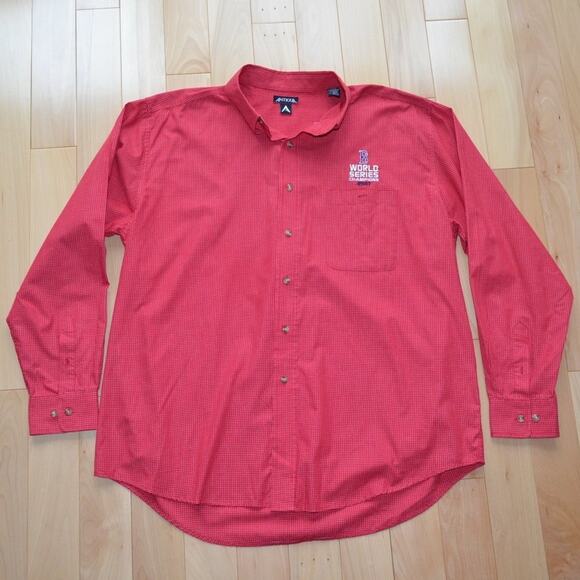 Antigua Boston Red Sox Button Down Shirt Size L - Picture 1 of 6